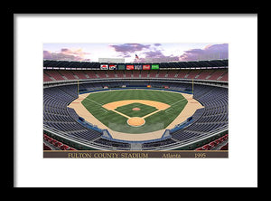 Fulton County Stadium 1995 - Framed Print