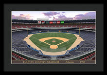 Load image into Gallery viewer, Fulton County Stadium 1995 - Framed Print
