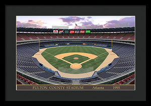 Fulton County Stadium 1995 - Framed Print