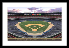 Load image into Gallery viewer, Fulton County Stadium 1995 - Framed Print
