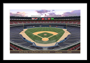 Fulton County Stadium 1995 - Framed Print