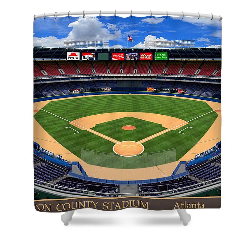 Fulton County Stadium 1995 - Shower Curtain