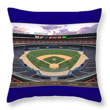Load image into Gallery viewer, Fulton County Stadium 1995 - Throw Pillow
