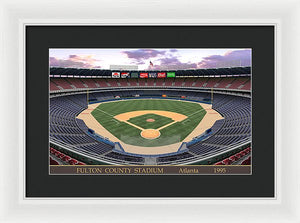 Fulton County Stadium 1995 - Framed Print