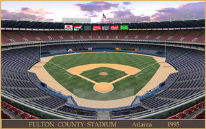 Fulton County Stadium 1995 - Art Print