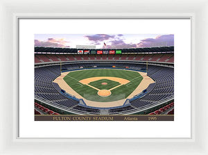 Fulton County Stadium 1995 - Framed Print