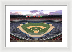 Fulton County Stadium 1995 - Framed Print