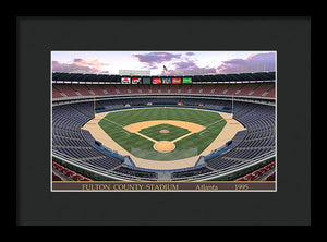 Fulton County Stadium 1995 - Framed Print