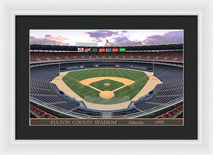 Fulton County Stadium 1995 - Framed Print