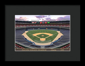 Fulton County Stadium 1995 - Framed Print