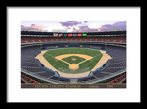 Fulton County Stadium 1995 - Framed Print