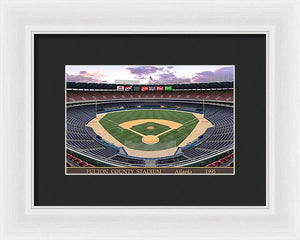 Fulton County Stadium 1995 - Framed Print