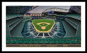 Globe Life Field 2020 - Framed Print