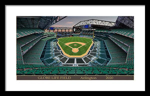 Globe Life Field 2020 - Framed Print