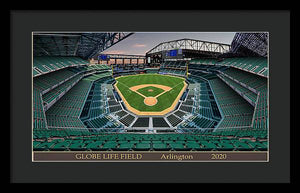 Globe Life Field 2020 - Framed Print