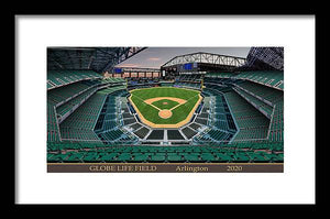 Globe Life Field 2020 - Framed Print