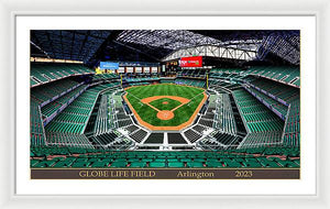 Globe Life Field 2023 - Framed Print