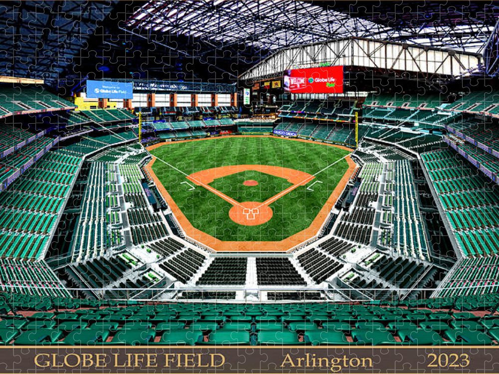 Globe Life Park Texas Rangers Baseball Ballpark Stadium Jigsaw