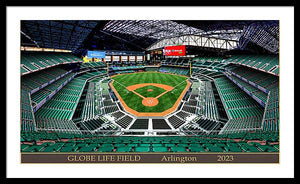 Globe Life Field 2023 - Framed Print