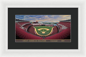 Great American Ballpark 2003 - Framed Print