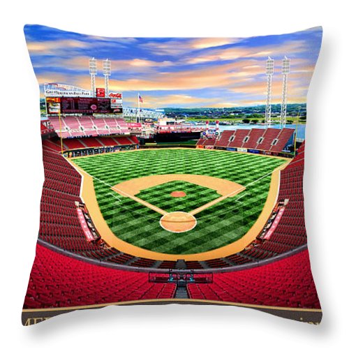 Great American Ballpark 2003 - Throw Pillow