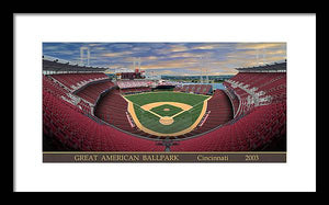 Great American Ballpark 2003 - Framed Print