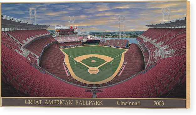 Great American Ballpark 2003 - Wood Print