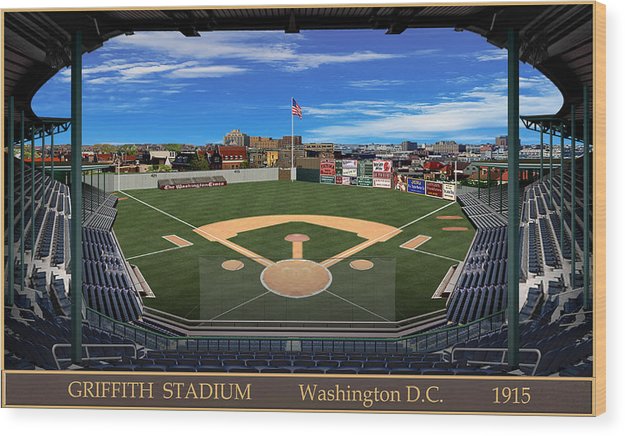 Griffith Stadium 1916 - Wood Print