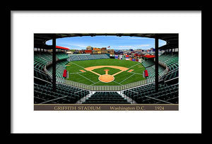 Griffith Stadium 1924 - Framed Print