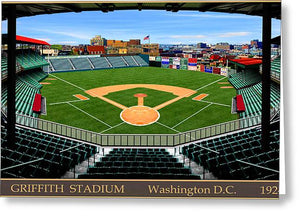 Griffith Stadium 1924 - Greeting Card