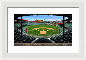 Griffith Stadium 1924 - Framed Print