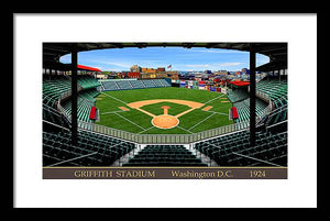 Griffith Stadium 1924 - Framed Print