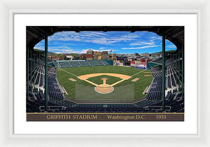 Griffith Stadium 1933 - Framed Print