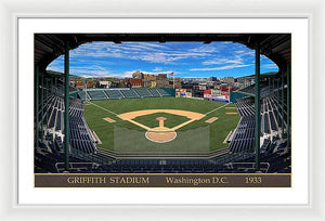 Griffith Stadium 1933 - Framed Print