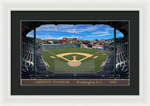 Griffith Stadium 1933 - Framed Print