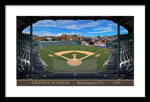 Griffith Stadium 1933 - Framed Print