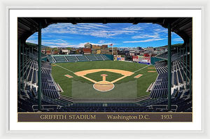 Griffith Stadium 1933 - Framed Print