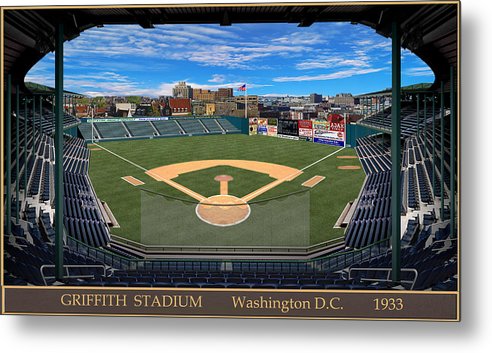 Griffith Stadium 1933 - Metal Print