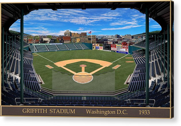 Griffith Stadium 1933 - Acrylic Print