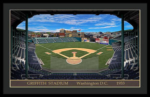 Griffith Stadium 1933 - Framed Print