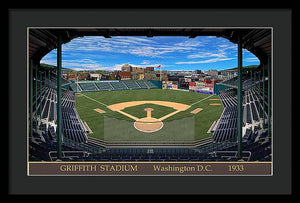 Griffith Stadium 1933 - Framed Print