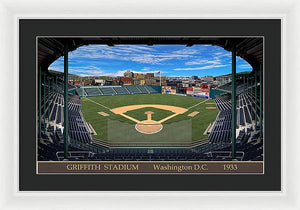 Griffith Stadium 1933 - Framed Print