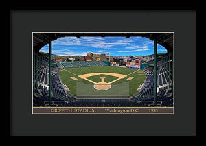 Griffith Stadium 1933 - Framed Print