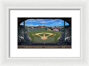 Griffith Stadium 1933 - Framed Print