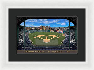 Griffith Stadium 1933 - Framed Print