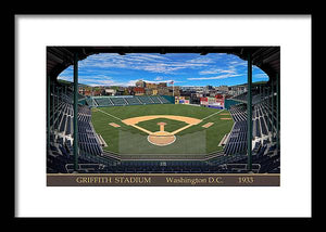 Griffith Stadium 1933 - Framed Print