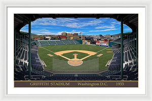 Griffith Stadium 1933 - Framed Print