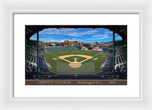 Griffith Stadium 1933 - Framed Print