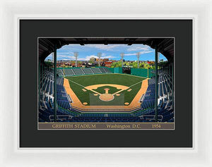 Griffith Stadium 1954 - Framed Print