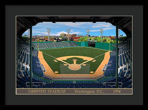 Griffith Stadium 1954 - Framed Print